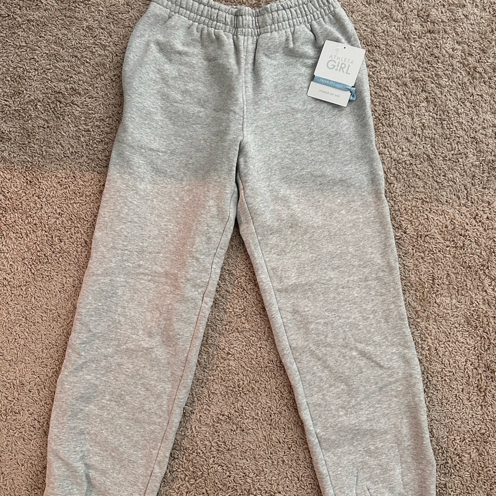 Athleta Light Gray Girls Sweat Joggers